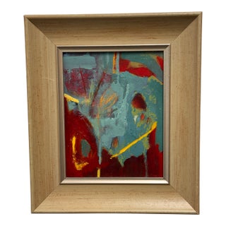 Acrylic Abstract Framed Painting For Sale