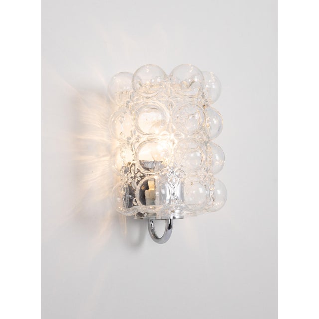 Amber Bubble Glass Sconces by Helena Tynell for Limburg, Germany, 1960s, Set of 2 For Sale - Image 10 of 11