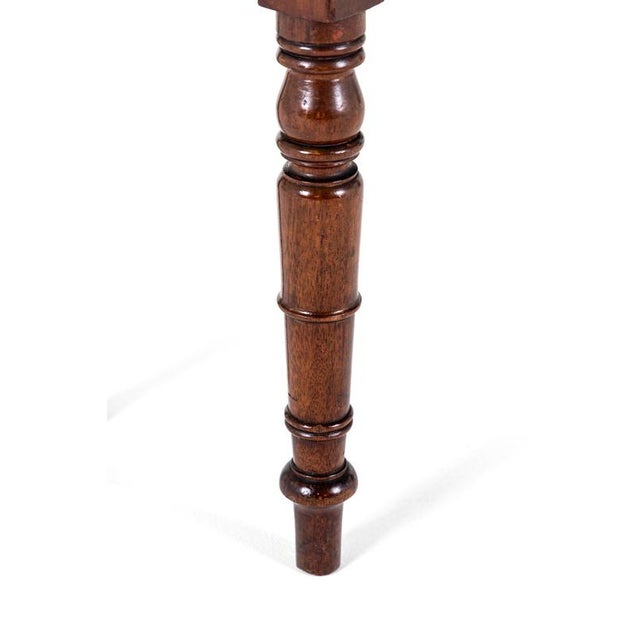 English Mahogany Hall Bench For Sale - Image 11 of 12
