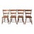 Antique Primitive Dining Chairs Set of 4 For Sale
