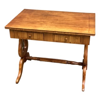 Biedermeier Lyra Writing Desk in Cherrywood, 1830 For Sale