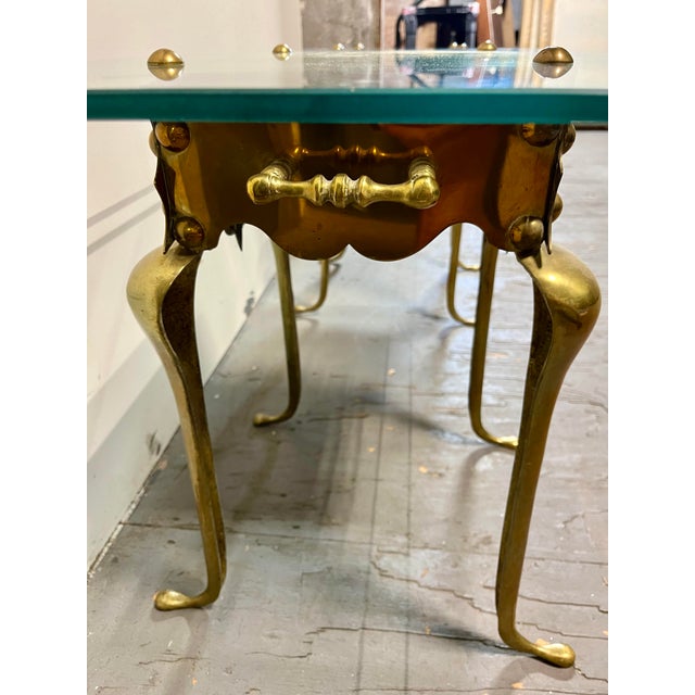 Vintage Brass Footman Trivet Side Tables For Sale - Image 10 of 11