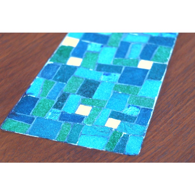 Mid-Century Modern Boomerang Shape Coffee Table With Mosaic Top, Circa 1960s For Sale - Image 11 of 12