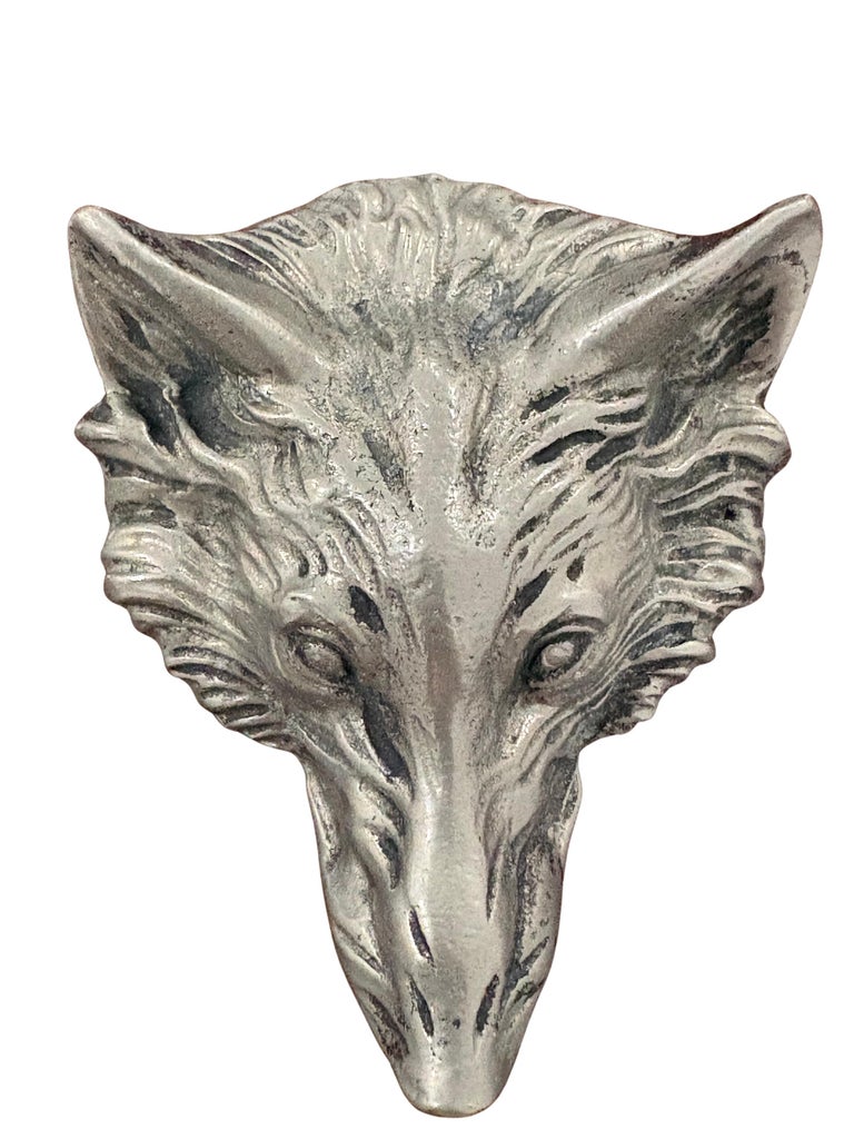 Vintage Gucci Silver-Tone Fox Head Bottle Opener | Chairish