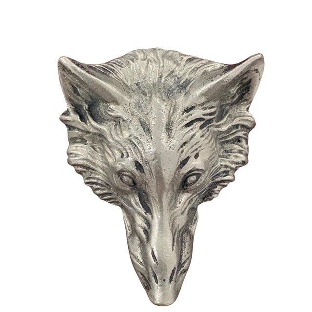 Italian Vintage Gucci Silver-Tone Fox Head Bottle Opener For Sale - Image 3 of 8