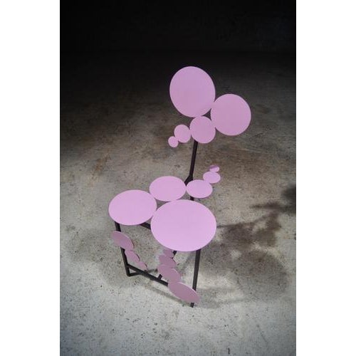 Japanese Spring Chair in Steel by Frederic Gaillard For Sale - Image 6 of 8