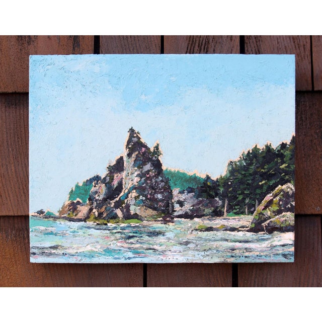 Rialto Beach II captures the rugged beauty of the Washington coastline, showcasing dramatic rock formations against a...
