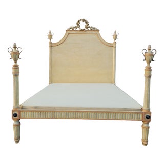 Large Early 19th Century Lacquered Bed For Sale
