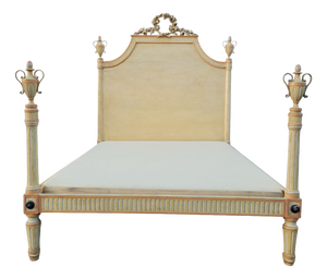 Large Early 19th Century Lacquered Bed