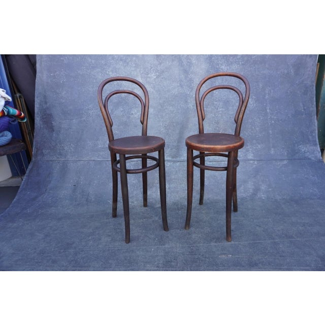 Thonet Pair of Thonet Bistro Chairs, Style No. 14, c.1860 For Sale - Image 4 of 9