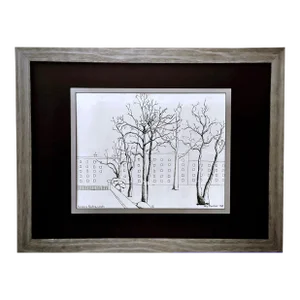 Original Late-Century Numbered Etching of Ennismore Gardens London #1 of 2