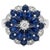 Modern Natural Blue Sapphire 3.20cts & Diamond 0.18cts Ring in 14k Gold For Sale - Image 3 of 8