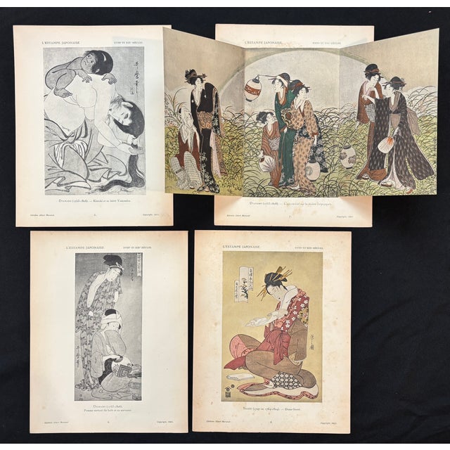 Japanese Prints by 18th & 19th Century Artists, Collected by Gaston Migeon, Louvre Museum Curator, 1923 Vol 2 For Sale - Image 10 of 18