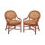 McGuire of San Francisco Painted Twisted Rattan Armchairs (B) - a Pair For Sale - Image 13 of 13