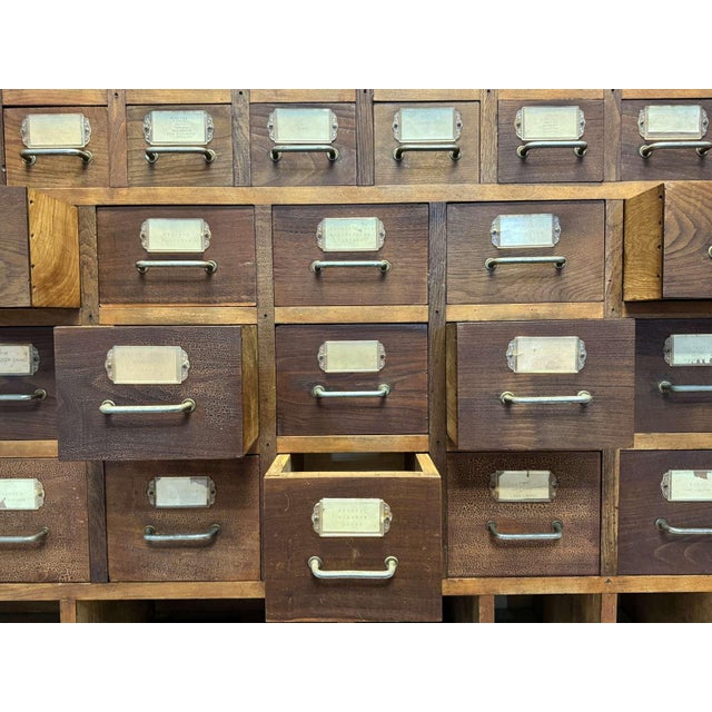 Large Seed Merchants Cabinet, 1950s For Sale - Image 13 of 18
