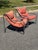 Orange 1970s Unarco Chrome Sling Chair Pair For Sale - Image 8 of 8