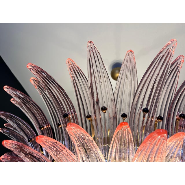 Murano Glass Palmette Chandelier, 1990s For Sale - Image 18 of 18