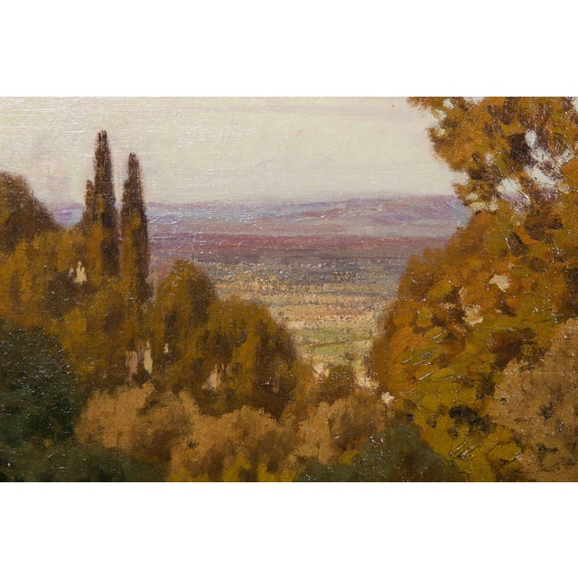 1900 - 1909 “The Fort Saint Andre in Provence” by Leon Joubert, French Barbizon Painting For Sale - Image 5 of 15