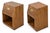 Campaign Pair of Vintage Henredon Campaign-Style Nightstands/End Tables For Sale - Image 3 of 12