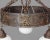 Antique Arts and Crafts Chandelier with Opaline Glass Shades For Sale - Image 5 of 6