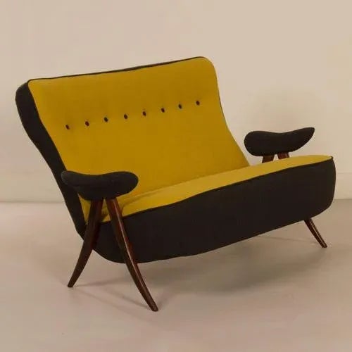 1960s Model 105 Hairpin Sofa by Theo Ruth for Artifort, 1950s For Sale - Image 5 of 13
