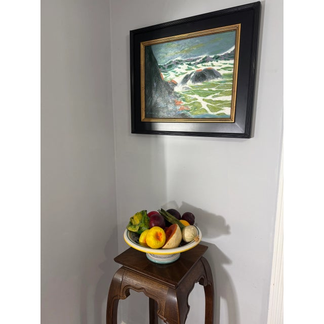 George T. Chakos: West Coast Series: "Rocky Shores of Marin County: Green Surf" For Sale In Chicago - Image 6 of 8