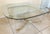 Stunning Charles Hollis Jones Style Vintage Palm Beach Chic Hollywood Regency Glam Coffee or Cocktail Table. Base is clear...