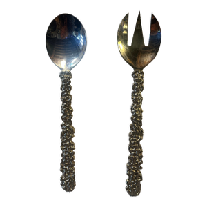 Late 20th Century Michael Aram Salad Serving Set- a Pair