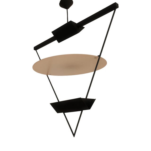 Suspension Pendant Light attributed to Mario Botta for Artemide, Italy, 1980s For Sale