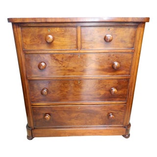 Victorian Mahogany Chest of Drawers, 1890s For Sale