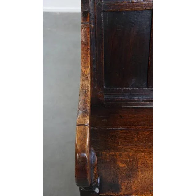 Wood Antique Wainscot Chair in Oak, 1600s For Sale - Image 7 of 18