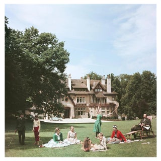 Slim Aarons, French Stately Home, 1956, Stamped Photographic Print For Sale