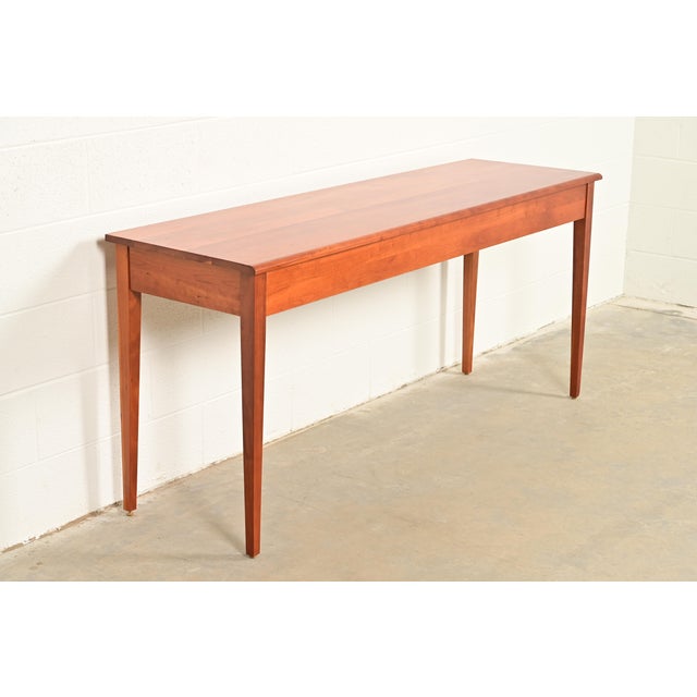Harden Furniture Arts and Crafts Shaker Solid Cherry Wood Console Table For Sale - Image 12 of 12