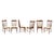 Brown Vintage Italian Chairs in Mahogany Wood and Leather, 1950s, Set of 6 For Sale - Image 8 of 8