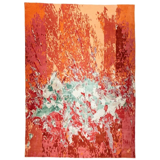 Artistic Inspiration: The Muses & Musings rug embodies the vibrant inner workings of an artist’s mind, capturing the...