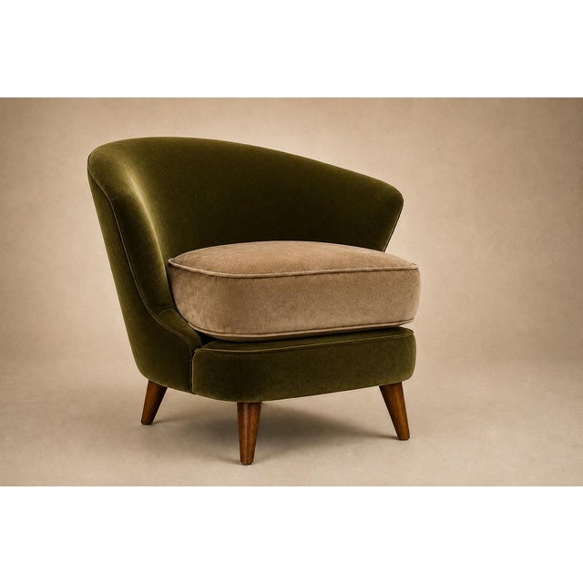 Pair of “Concha” Armchairs in Two-Tone Mohair by Joaquim Tenreiro, Brazil, 1960s For Sale - Image 9 of 18