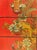 Hand painted floral design on this Chinese Red stand, 4 drawers with brass handles, inside decorated with Chinese...