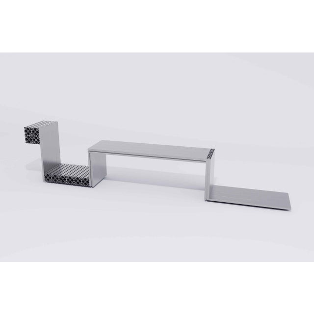 Metal New York Bench from Aluminium Exchange For Sale - Image 7 of 7