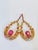 Bochic “Capri” Vintage Ruby & Multi Fancy Sapphire Earrings-18K Gold & Silver For Sale - Image 9 of 17