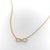 Contemporary 18k Gold and Diamond Infinity Necklace For Sale - Image 3 of 8
