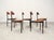 1980s Leather Tripod Chairs from Linea Veam, 1980s, Set of 5 For Sale - Image 5 of 18