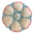 Late 19th-Century Gien Majolica Pink and Blue Oyster Plate For Sale