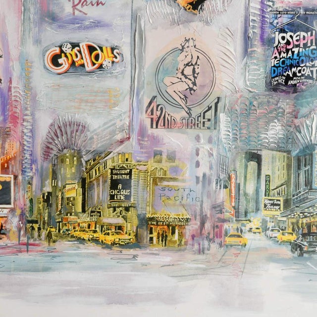Late 20th Century Signed Anita Baldwin Broadway Musical Mixed Media Montage on Canvas For Sale - Image 9 of 13