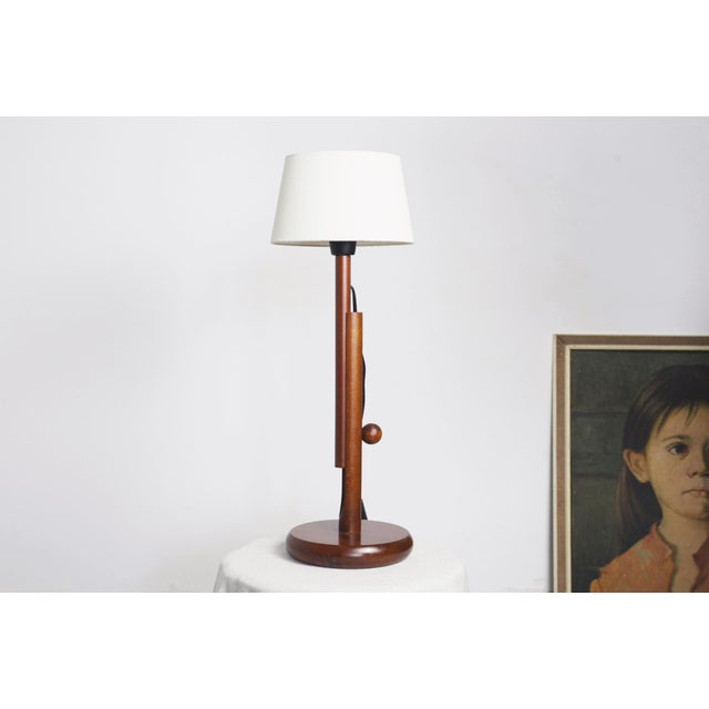 Scandinavian Teak Adjustable Table Lamps, 2000s, Set of 2 For Sale - Image 11 of 11