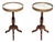 Antique French Marble Top Wine Tables, 1930, Set of 2 For Sale