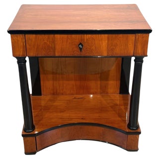 Biedermeier Console Table in Cherry Veneer, 1820 For Sale