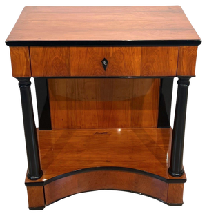 Biedermeier Console Table in Cherry Veneer, 1820