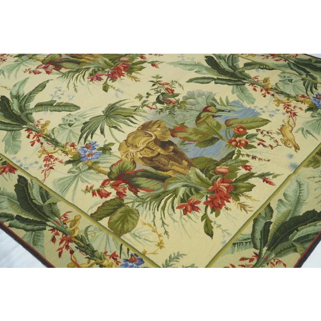 Textile French Aubusson Design Rug 5'11'' X 8'11'' For Sale - Image 7 of 10