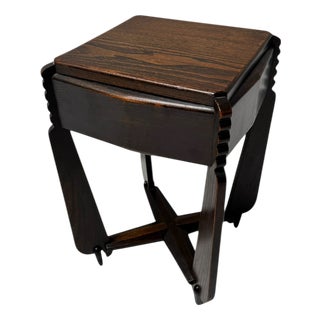 Art Deco Amsterdam School Side Table by Architect Christiaan Bartels, 1920s For Sale