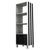 Black Simbolo Stripes Bookshelf in Powder-Coated Aluminum by Altreforme For Sale - Image 8 of 8